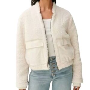 Lucky Brand Utility Teddy Faux-Fur Jacket Women's. Size XS.  New Without Tags.